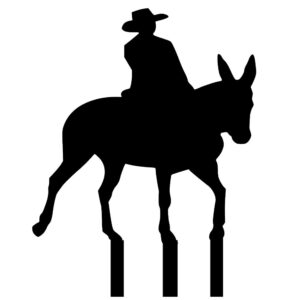 Man on a Mule Yard Art