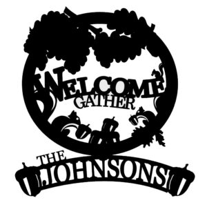 Squirrels with Acorn Accents